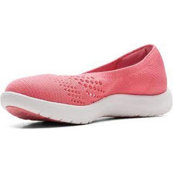 Clarks Cloudsteppers Adella Moon WOMENS Knit Slip-Ons SHOES-SNEAKERS coral - Picture 3 of 8